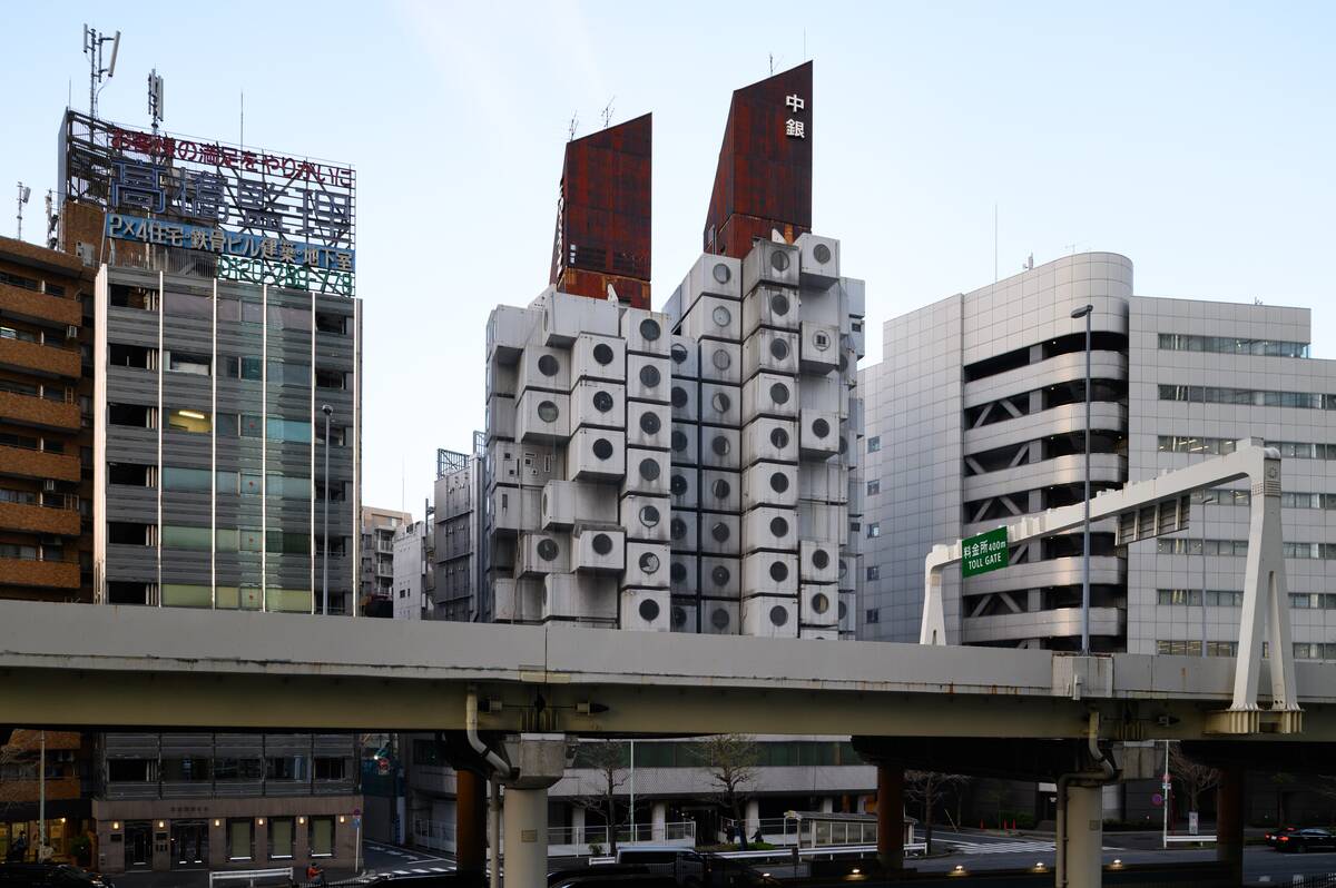 The Nakagin Capsule Tower Before Demolition