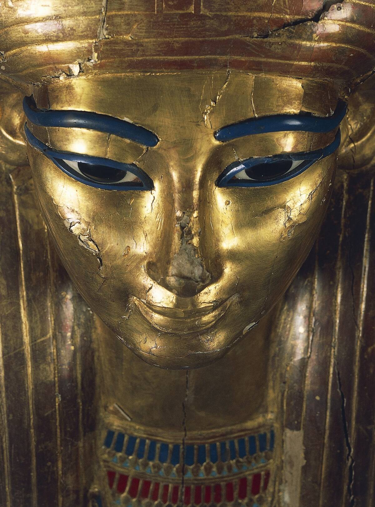 Third sarcophagus of Tjuyu in gilded wood caskets