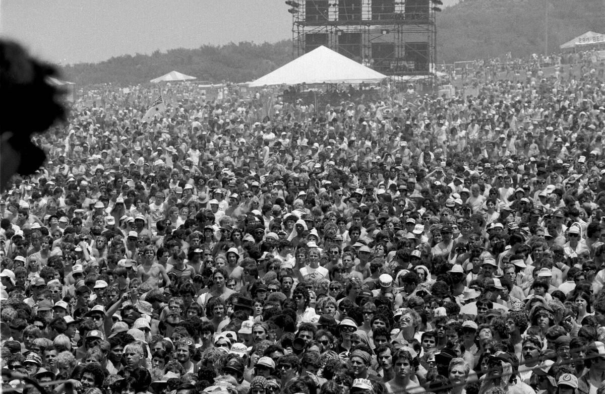 Thousand of Rock Fans at US Festival