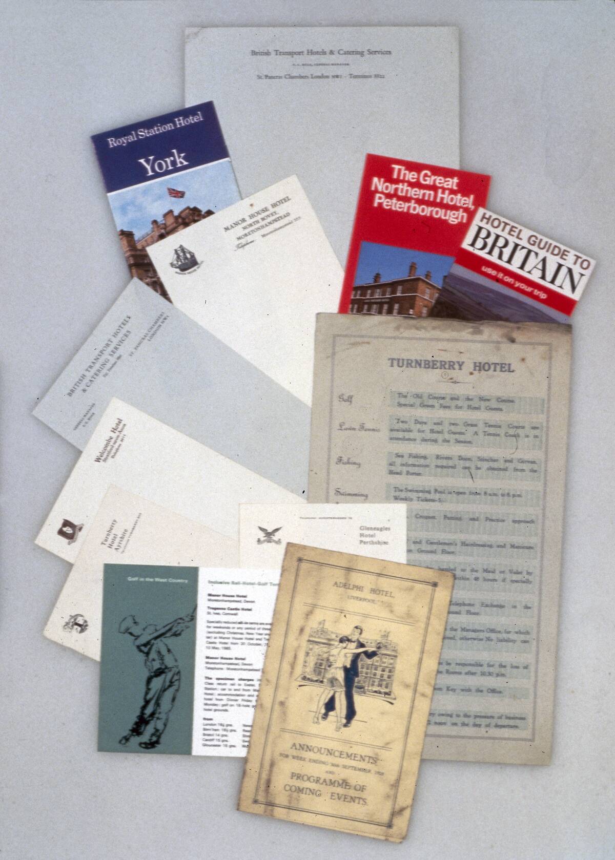 Various railway hotel brochures, ranging fr