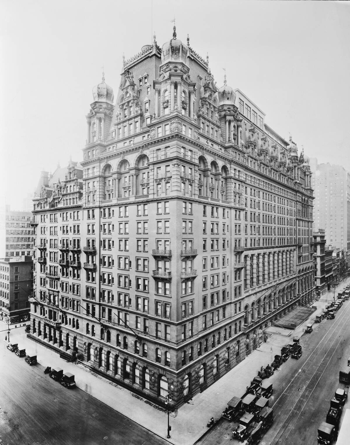 View Of Old Waldorf Hotel In New York