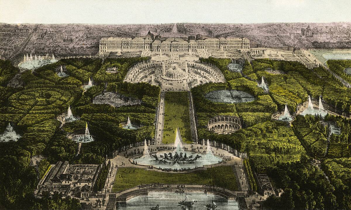 View of Versailles in France