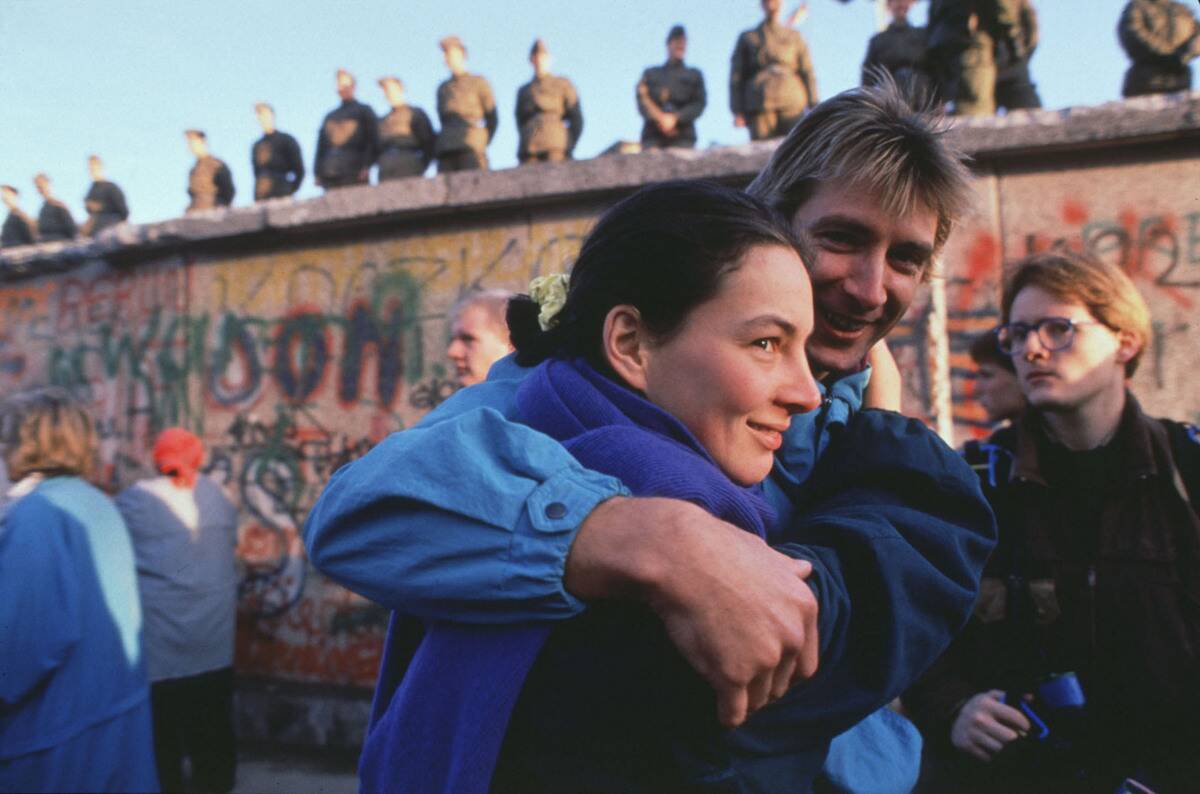 West German Couple Embraces