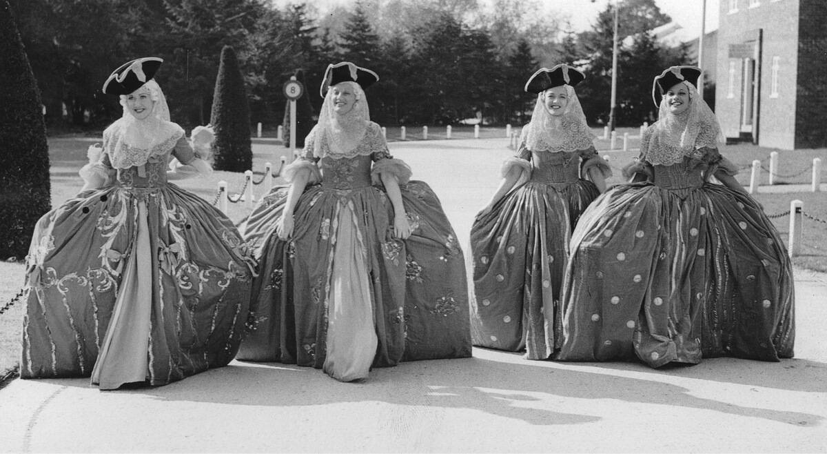 Women With Hoop Skirts