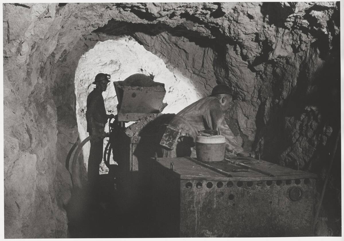 Workers at a Kennecott Copper Mine