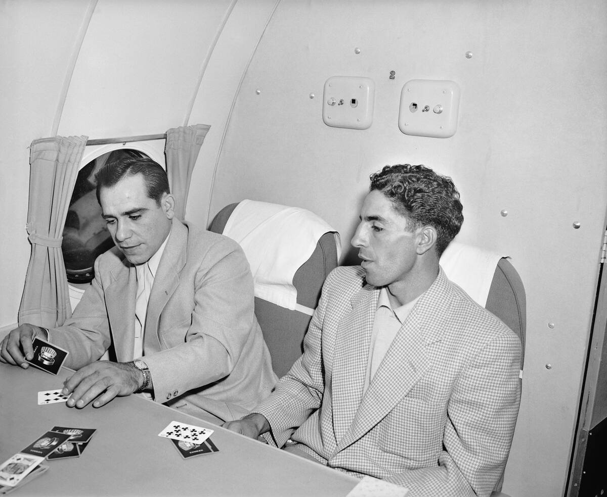 Yogi Berra and Phil Rizzuto Playing Cribbage