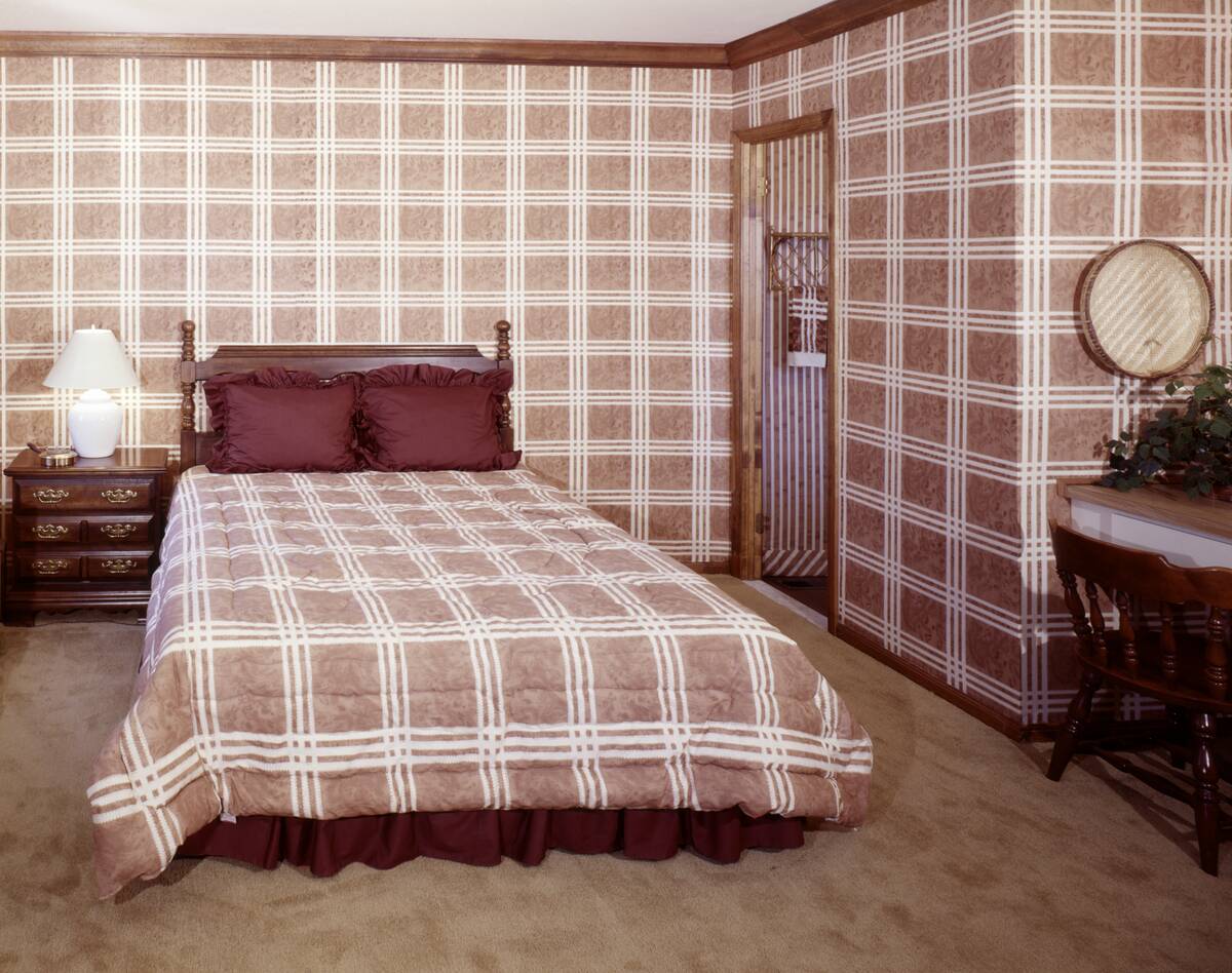 1970s INTERIOR BEDROOM...