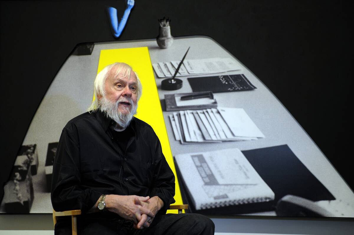 American artist John Baldessari gives an