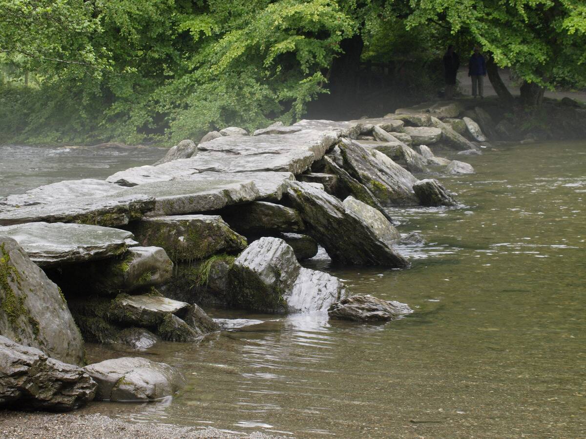 Ancient bridge of Tarr Steps, Exmoor, Devon