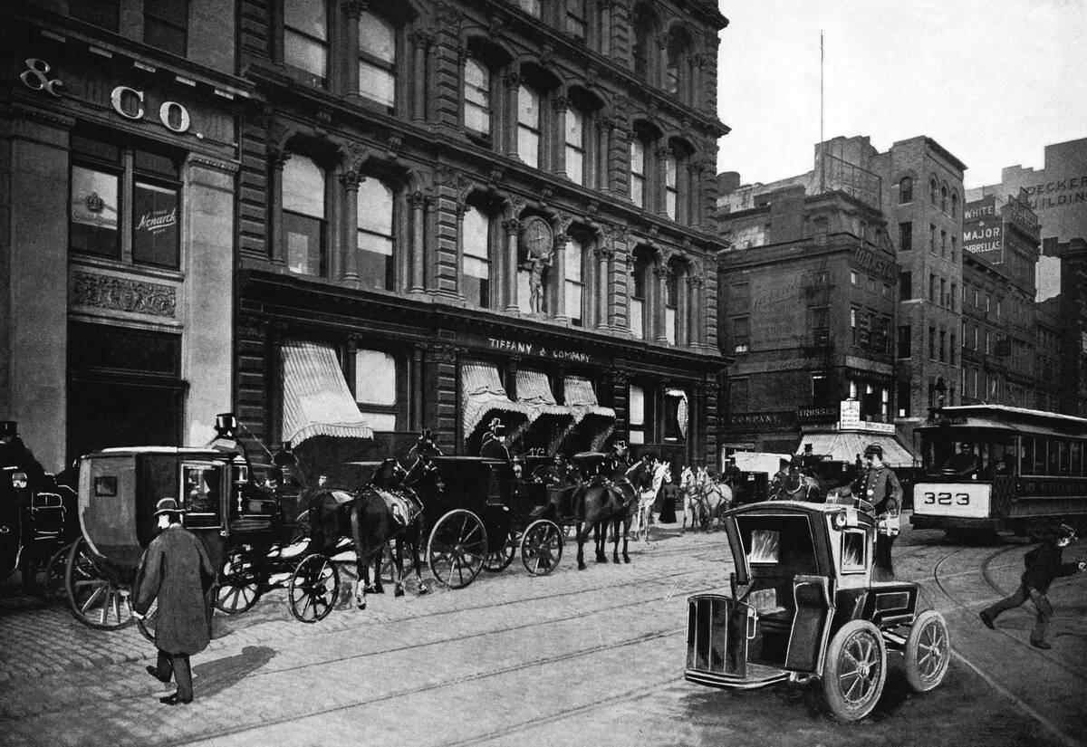 Cabs Outside of Tiffany & Co., New York City