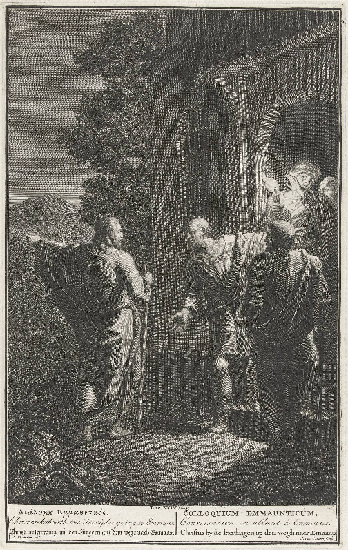 Christ and the disciples of Emmaus at the inn