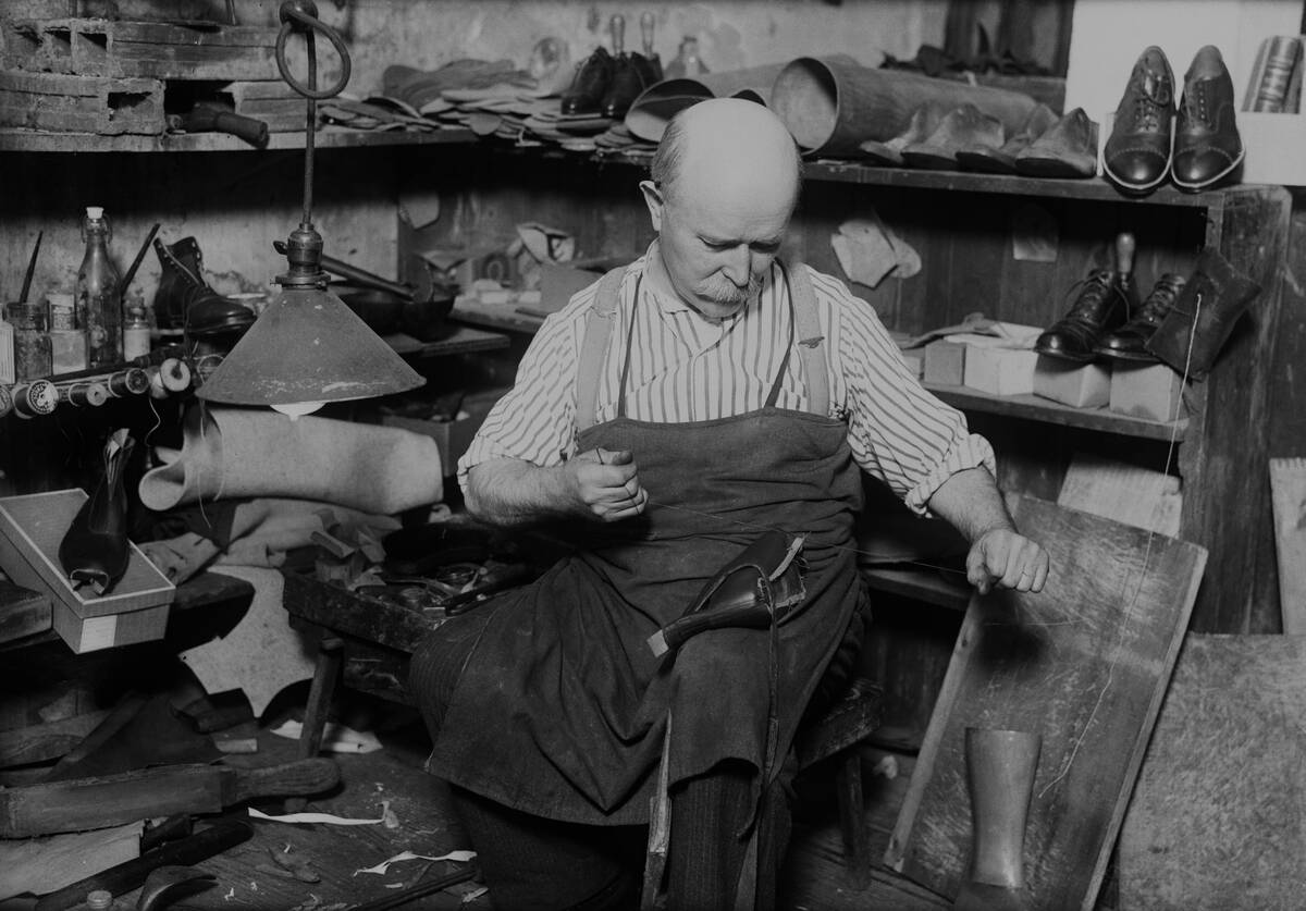 Cobbler in His Workshop