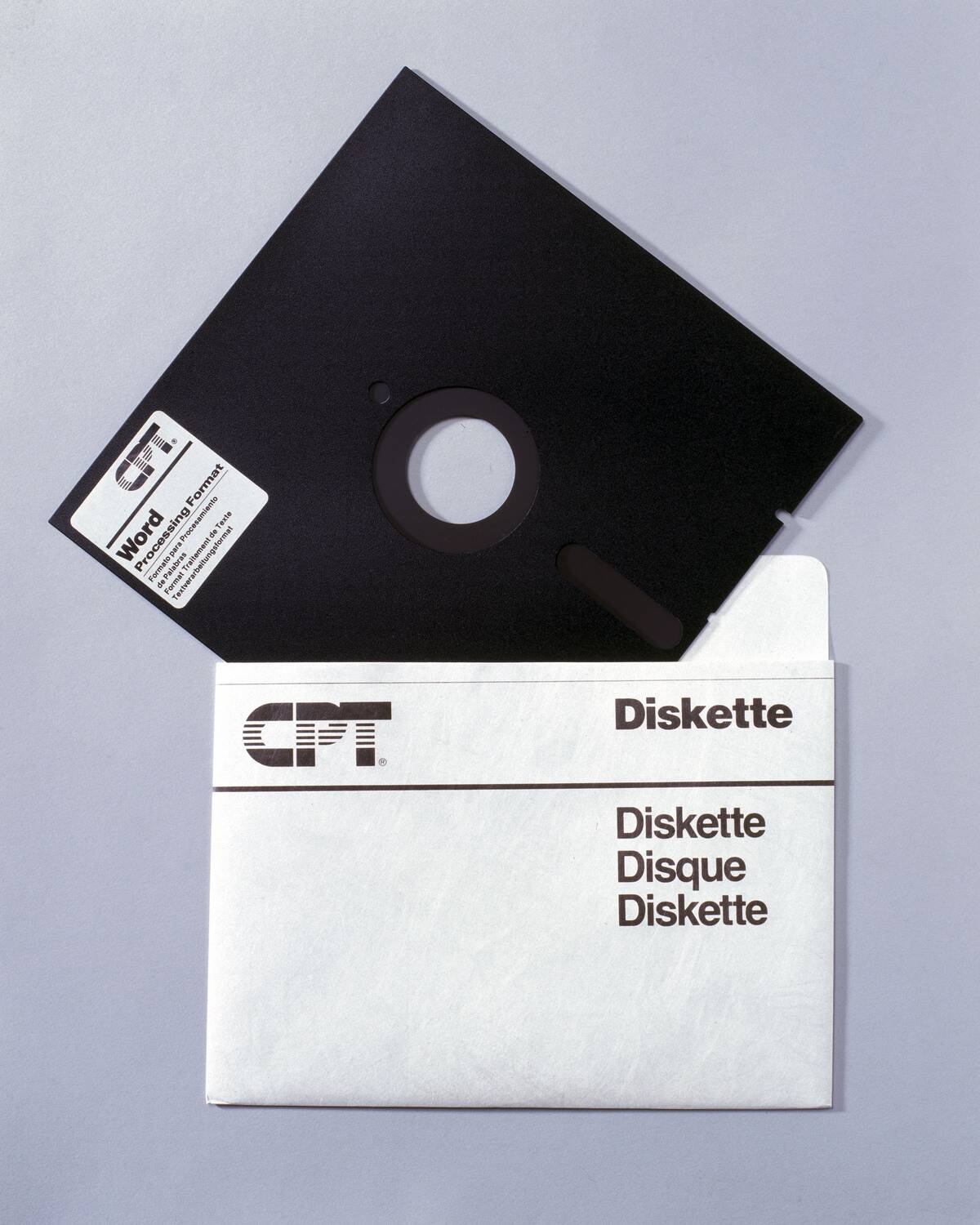 Computer 5.25ins floppy disk, mid 1980s.