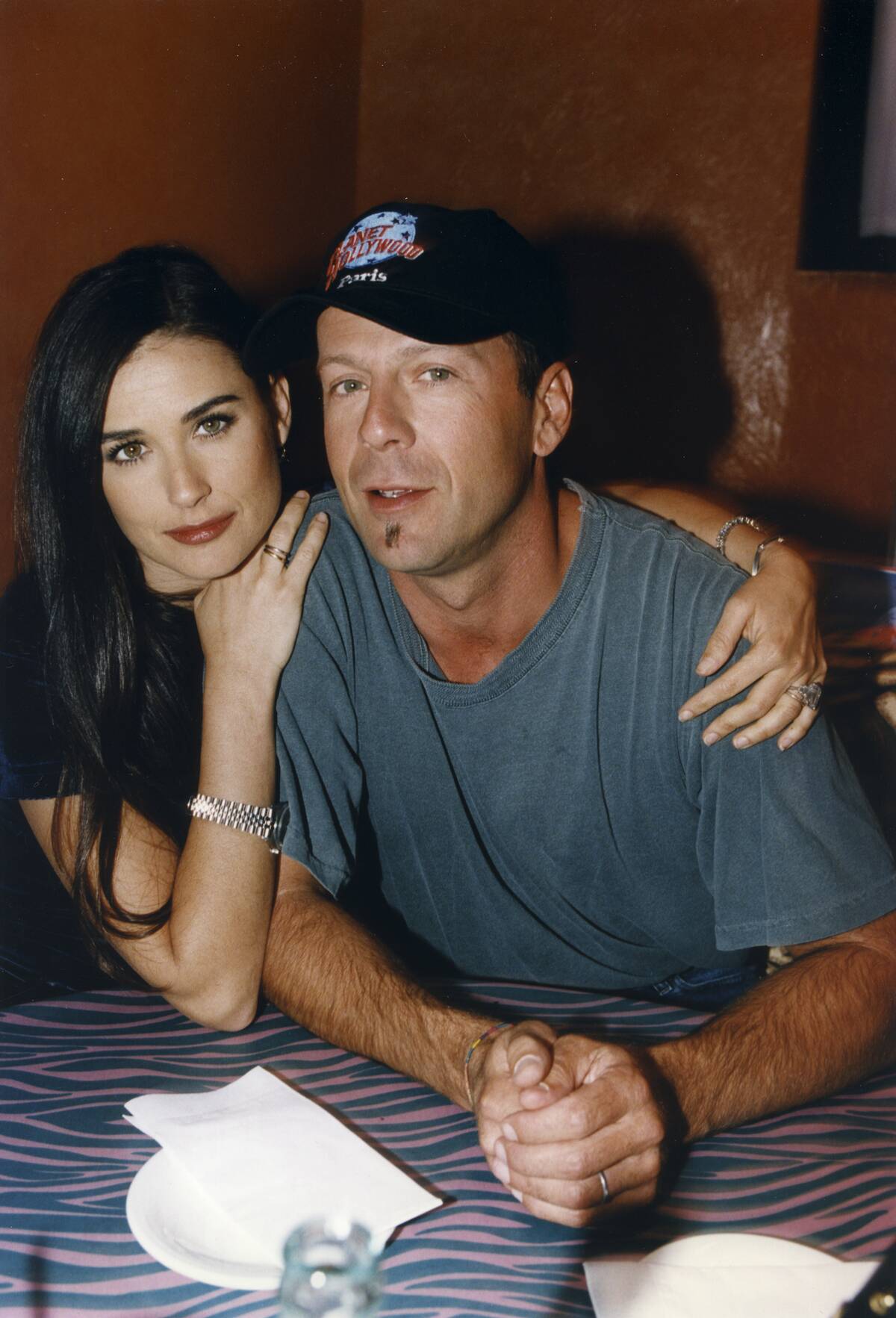 Demi Moore et Bruce Willis en 1995