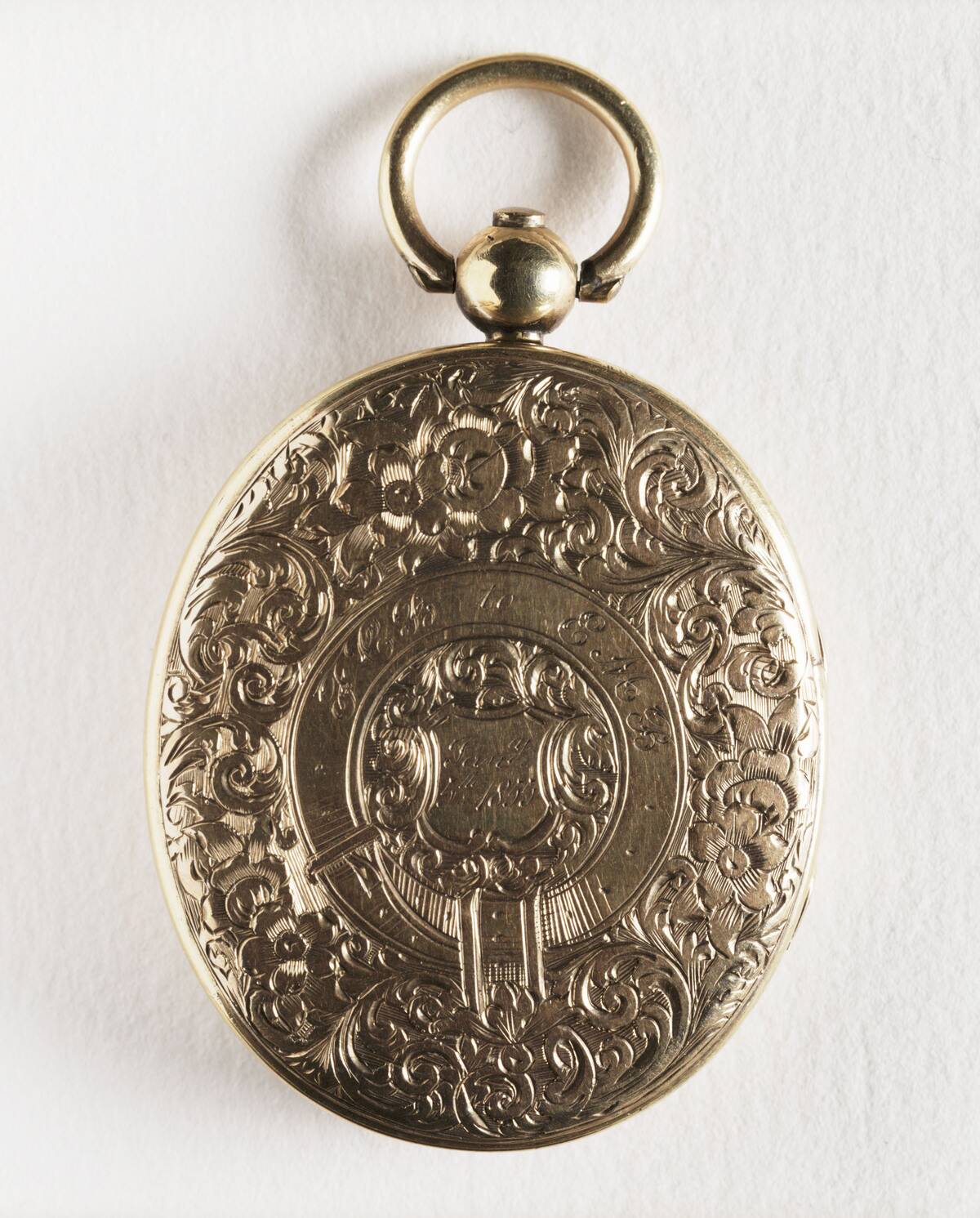 Exterior of a locket, 1855.