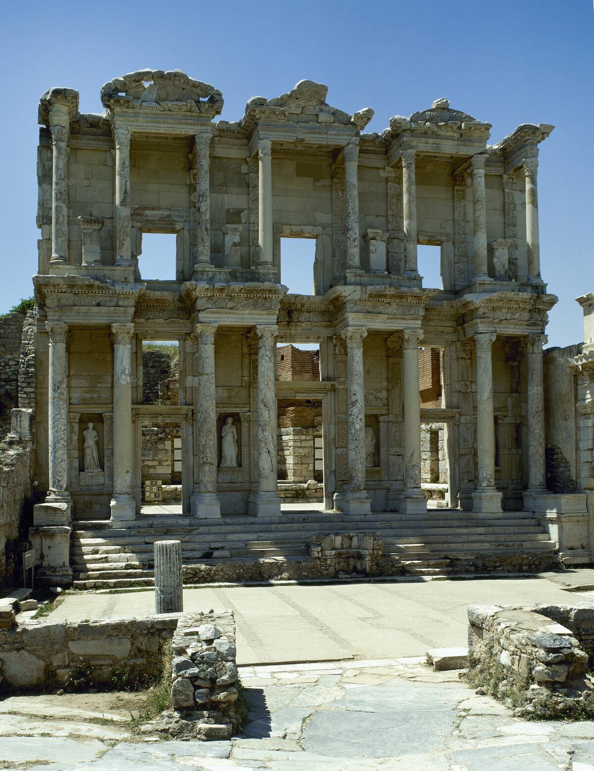 Facade of Celsus Library.