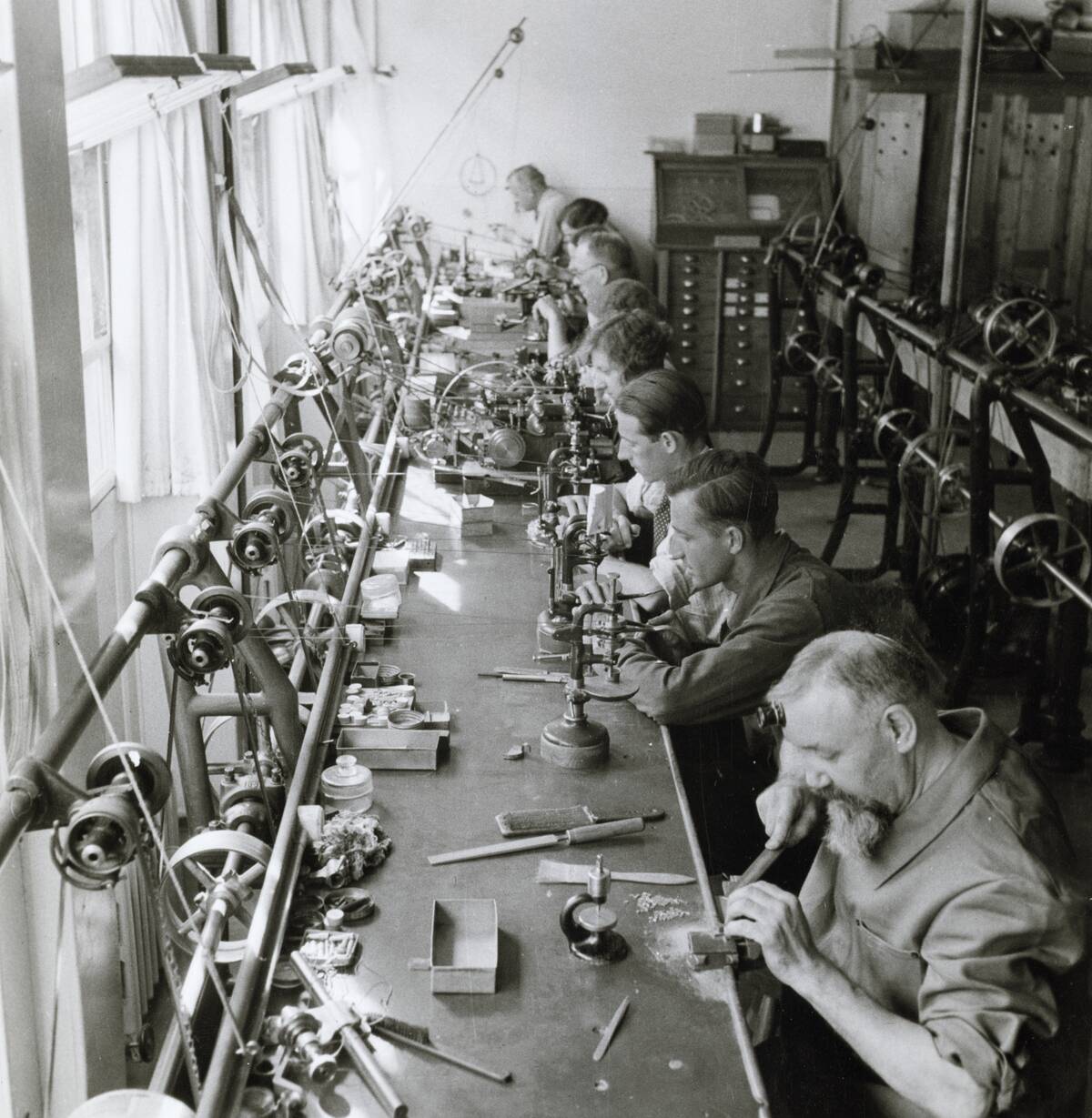 Glimpse Of Work Room In Watch Factory