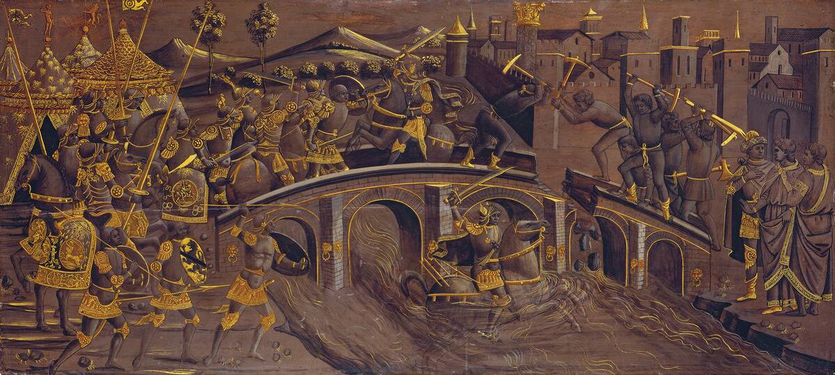 Horatius Cocles Defends The Roman Bridge Against Porsenna