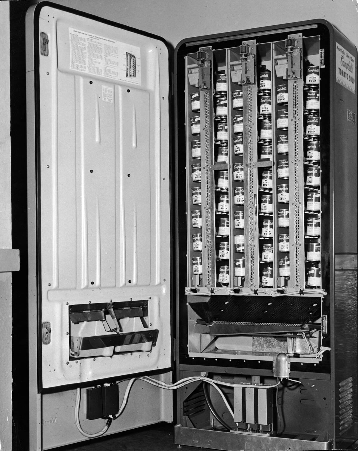 Inside View Of Soup Vending Machine