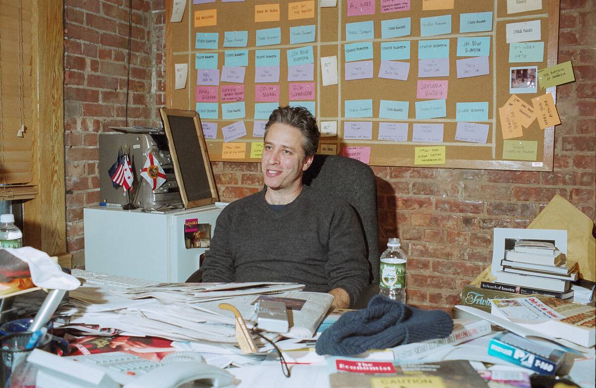 Jon Stewart Interviewed In His Office