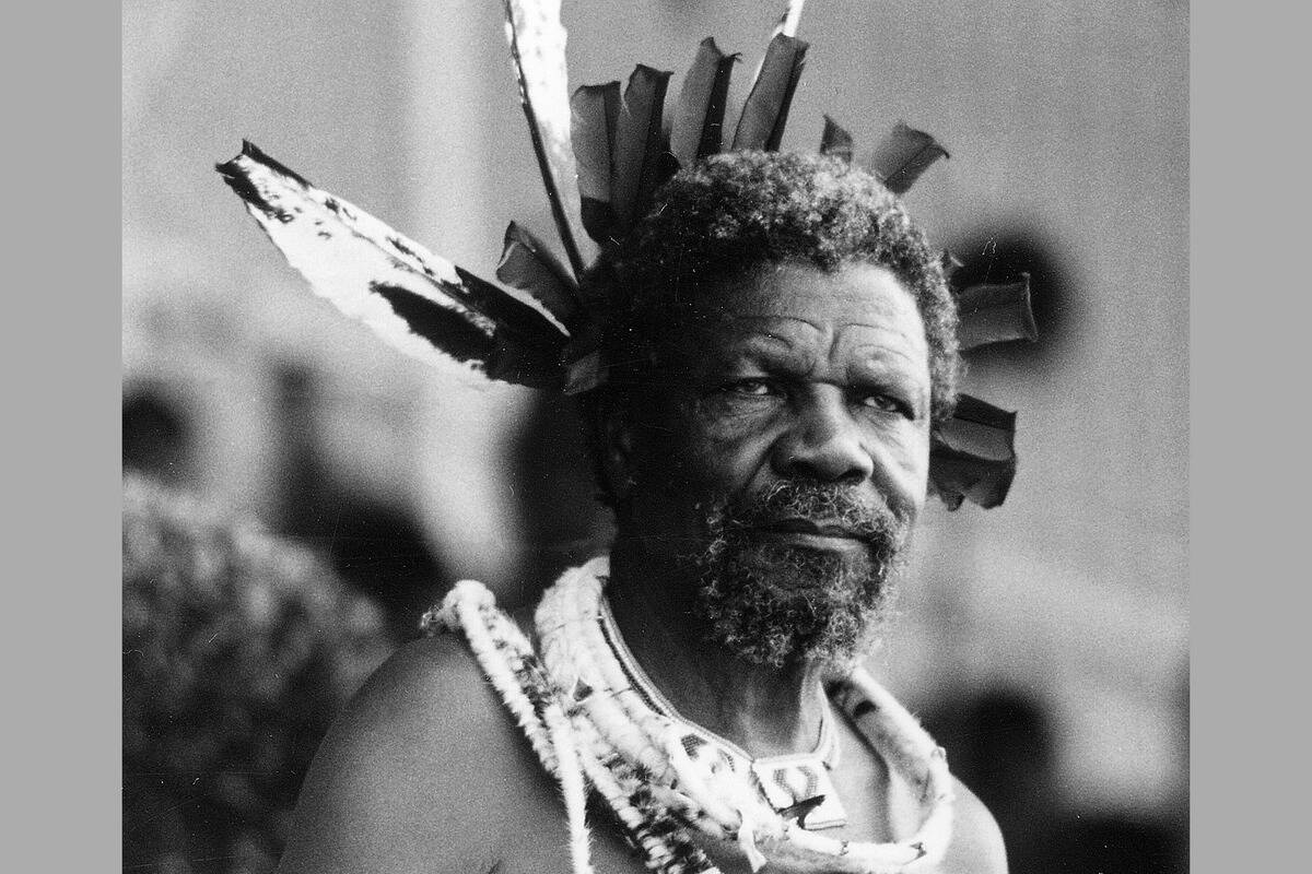 König Sobhuza II in Lobamba
