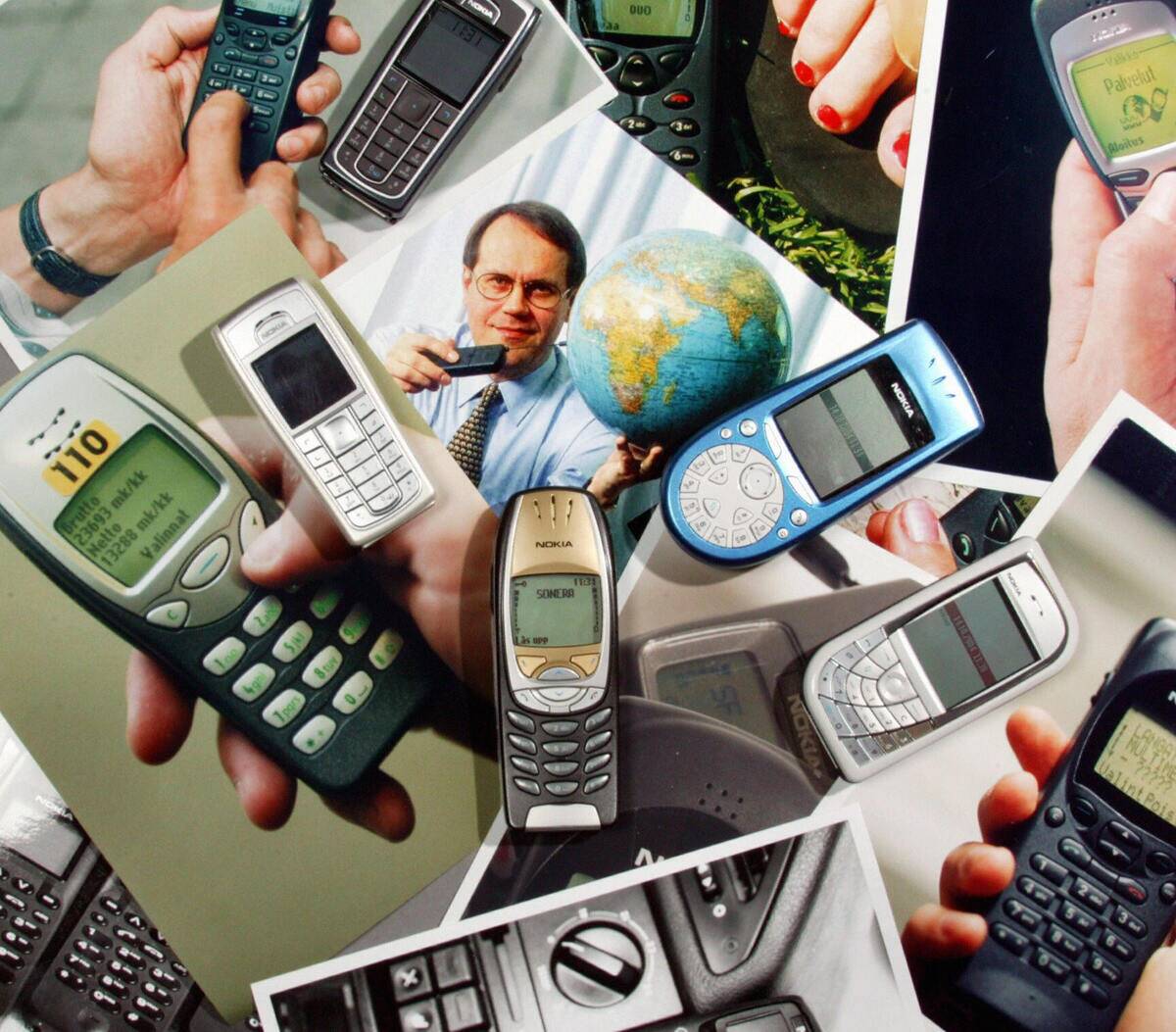 Nokia mobile telephones are pictured 14