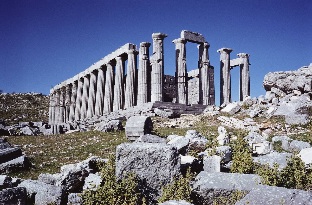 Overview of Temple of Apollo at Bassae