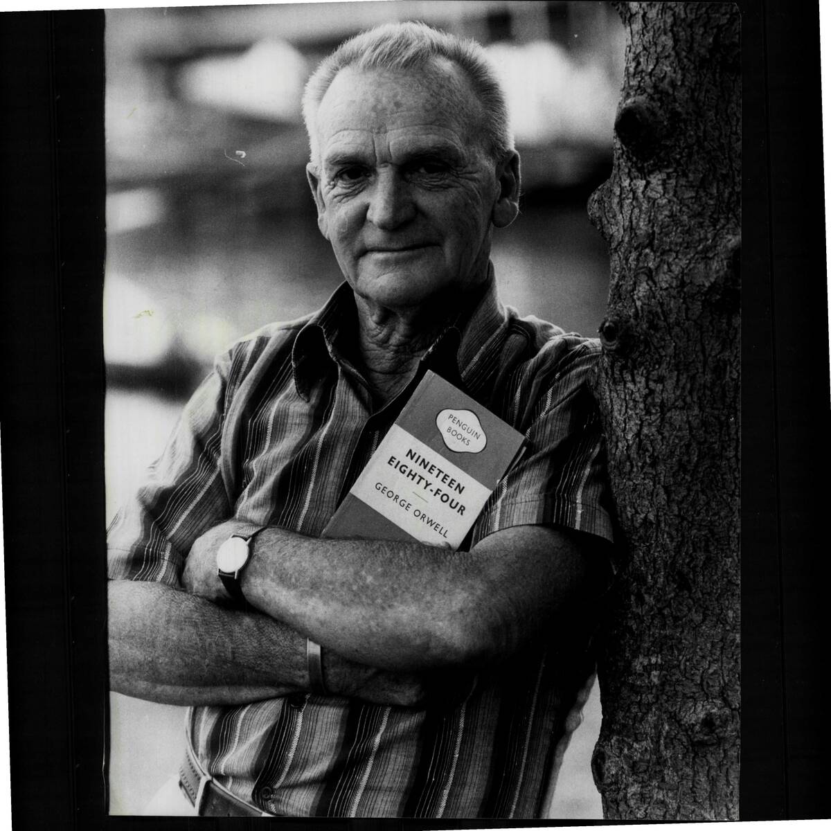 Pictured is George Orwell of Balmain, a namesake of the author of the book, 1984.