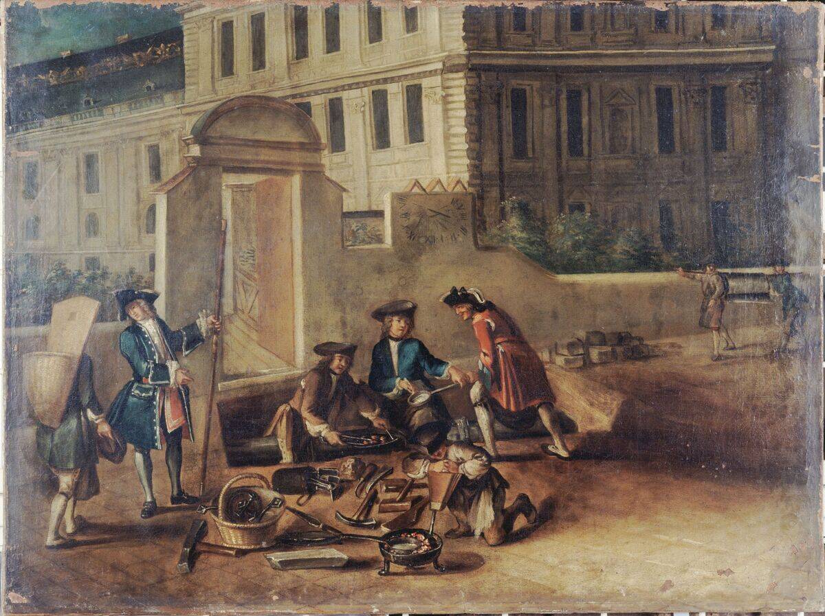 Plumbers And Guards At The Gate Of Tuileries