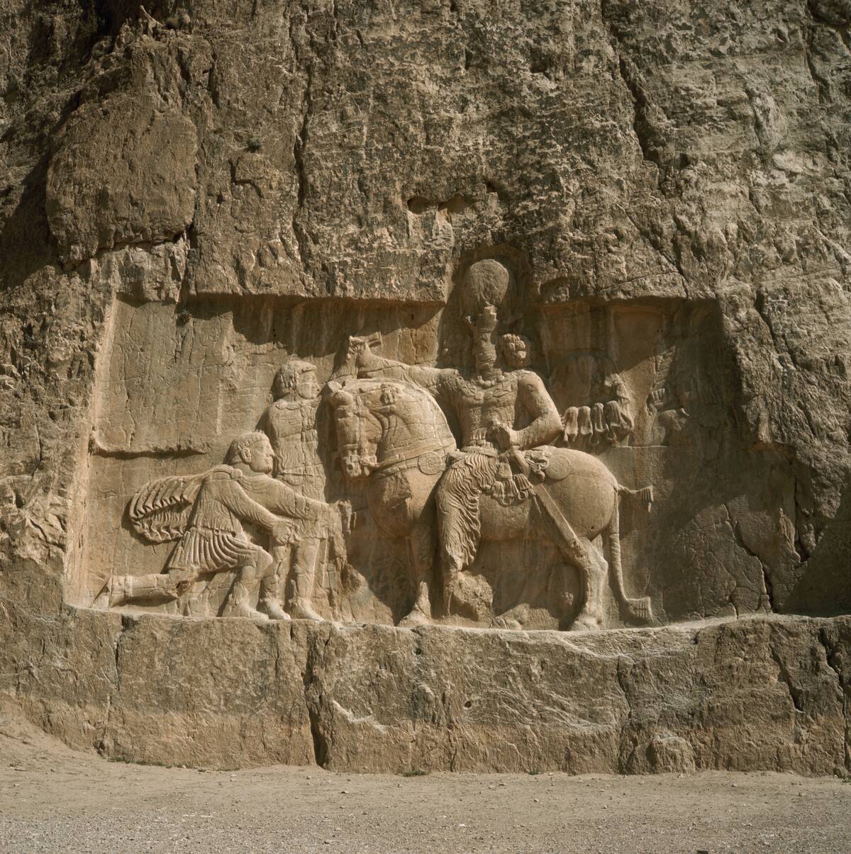 Relief of Shapur I with Defeated Roman Emperors Philip and Valerian
