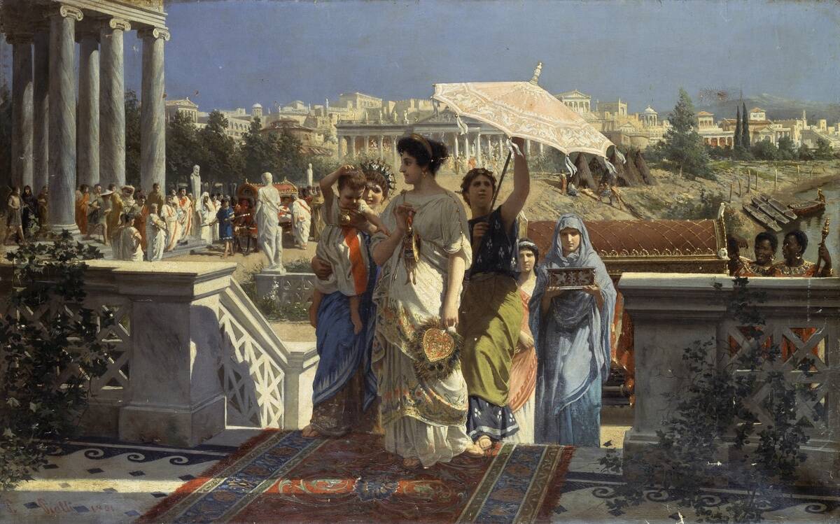 Scene of ancient Rome, by Prospero Piatti