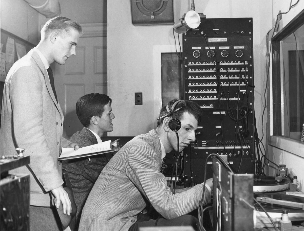 Students In WHRV Control Room