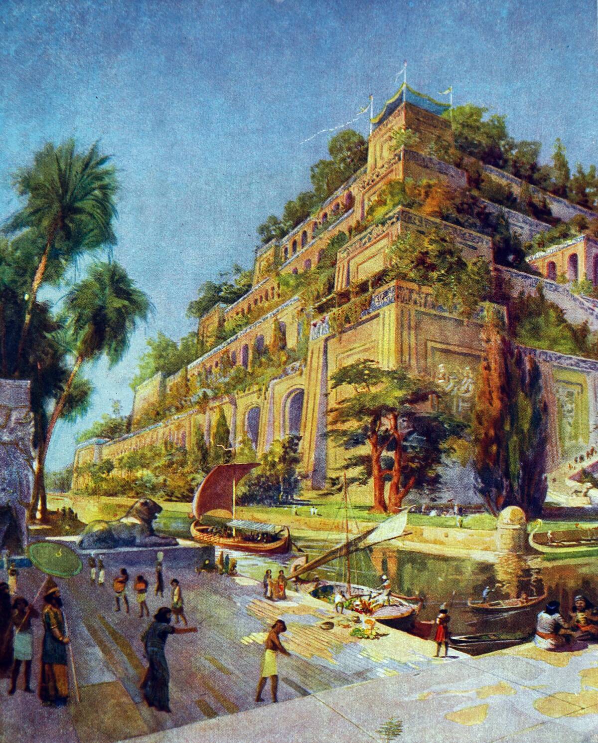The Hanging Gardens of Babylon.