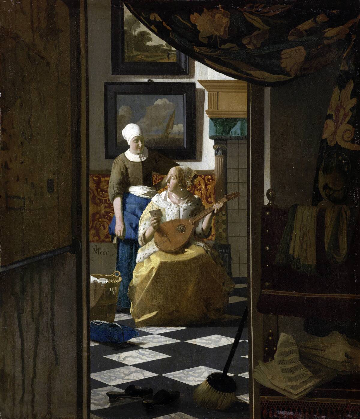 The Love Letter by Jan Vermeer