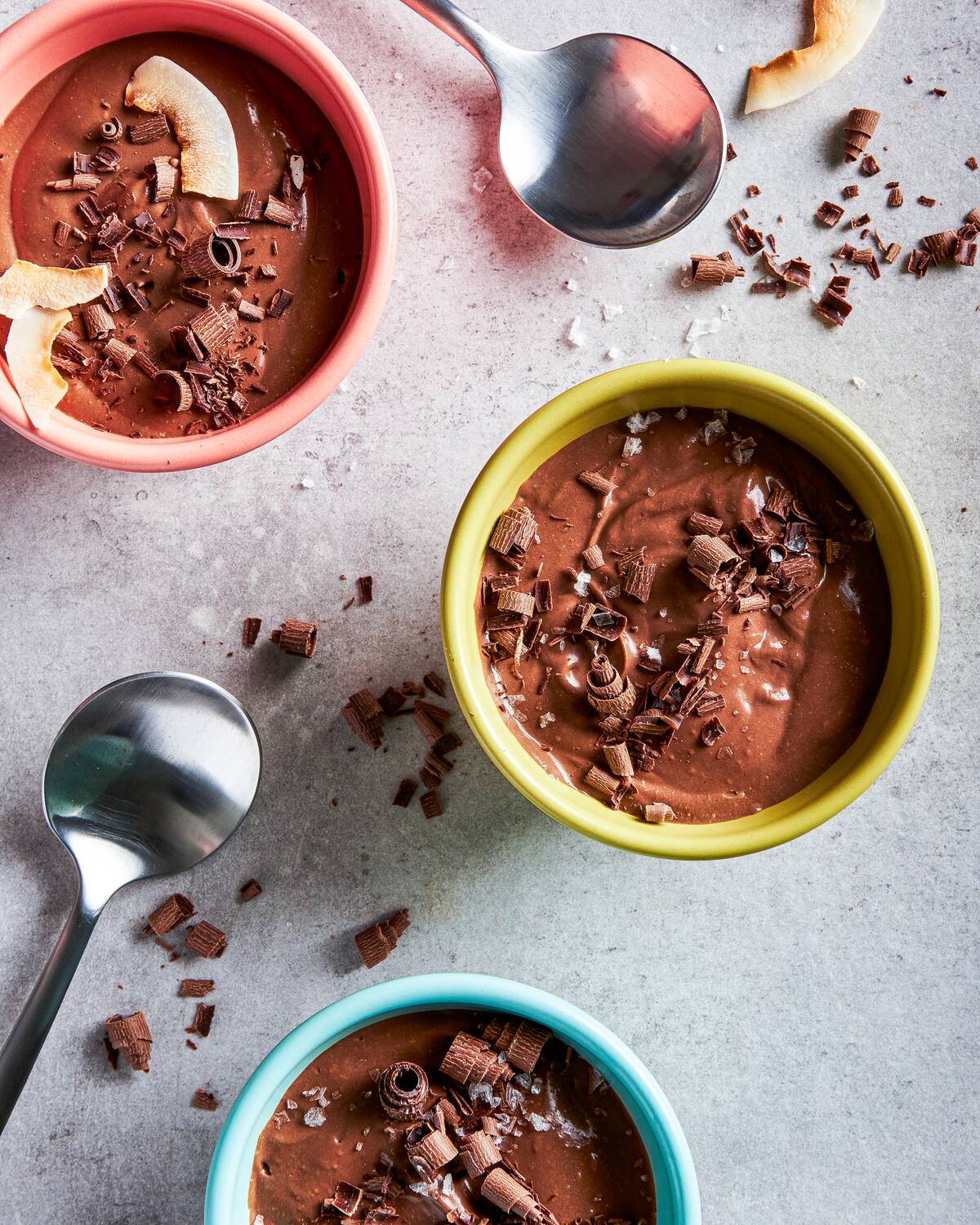 Vegan Chocolate Pudding for One Bowl column in Food