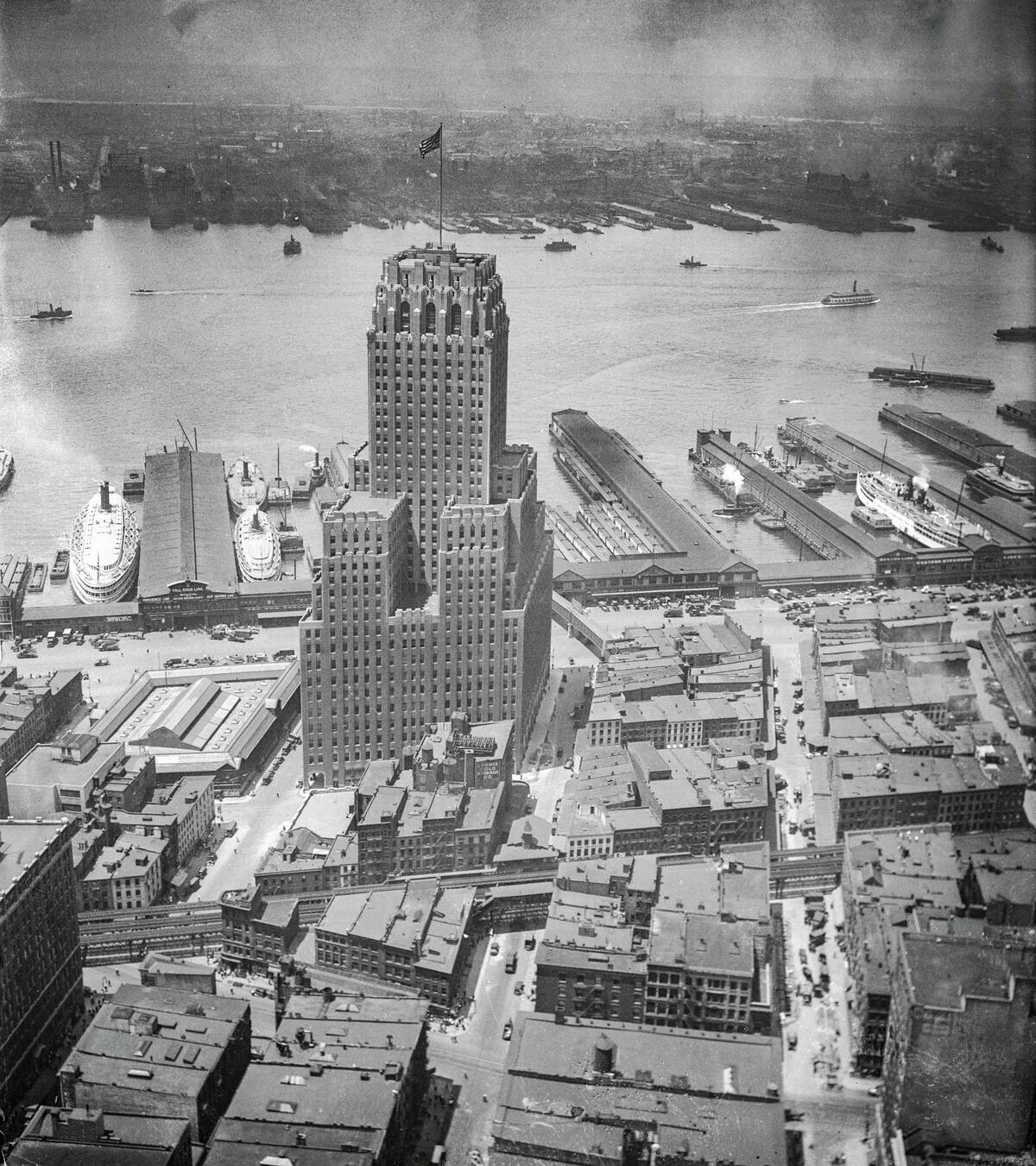 View of New York Telephone Building from Woolworth Building