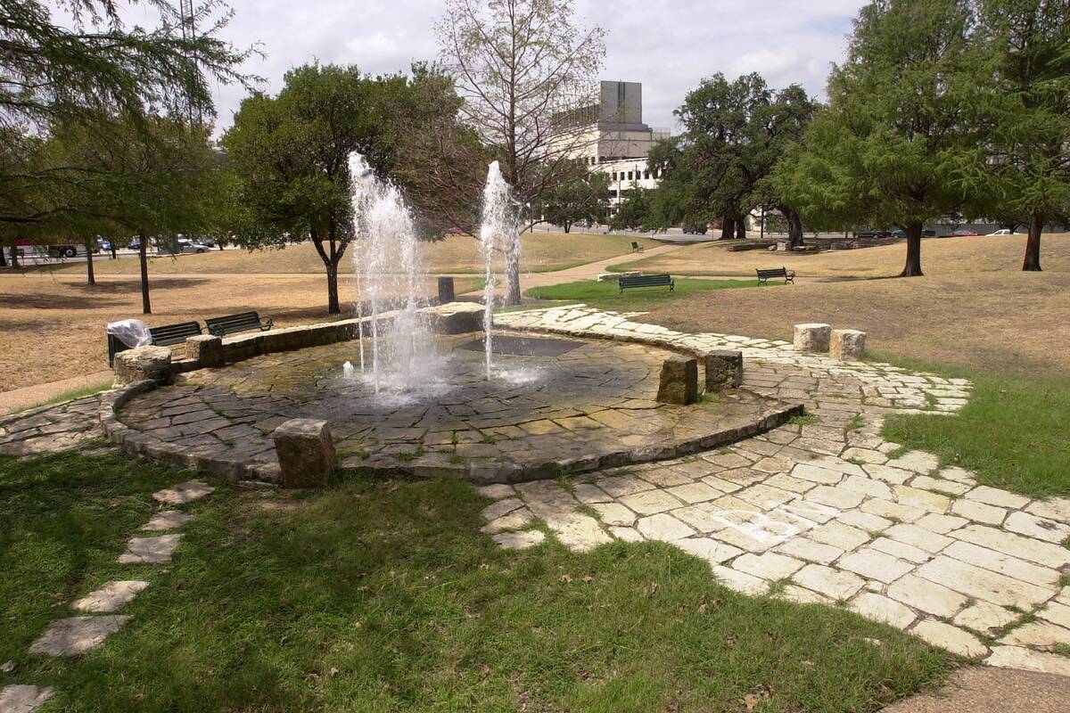 View Of Republic Square Park Fountain