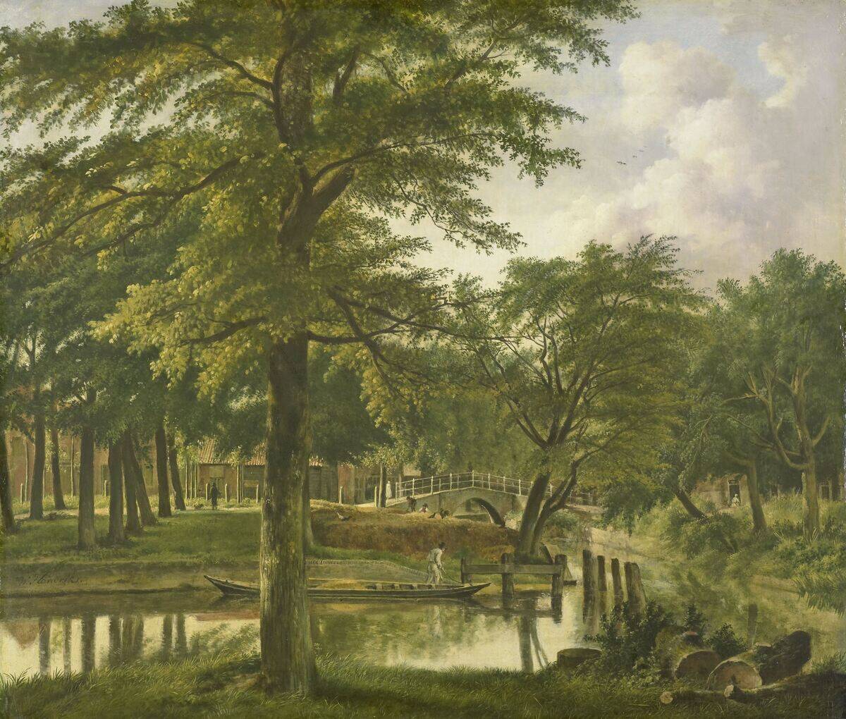 View Of The Nieuwe Gracht Near The Bolwerk
