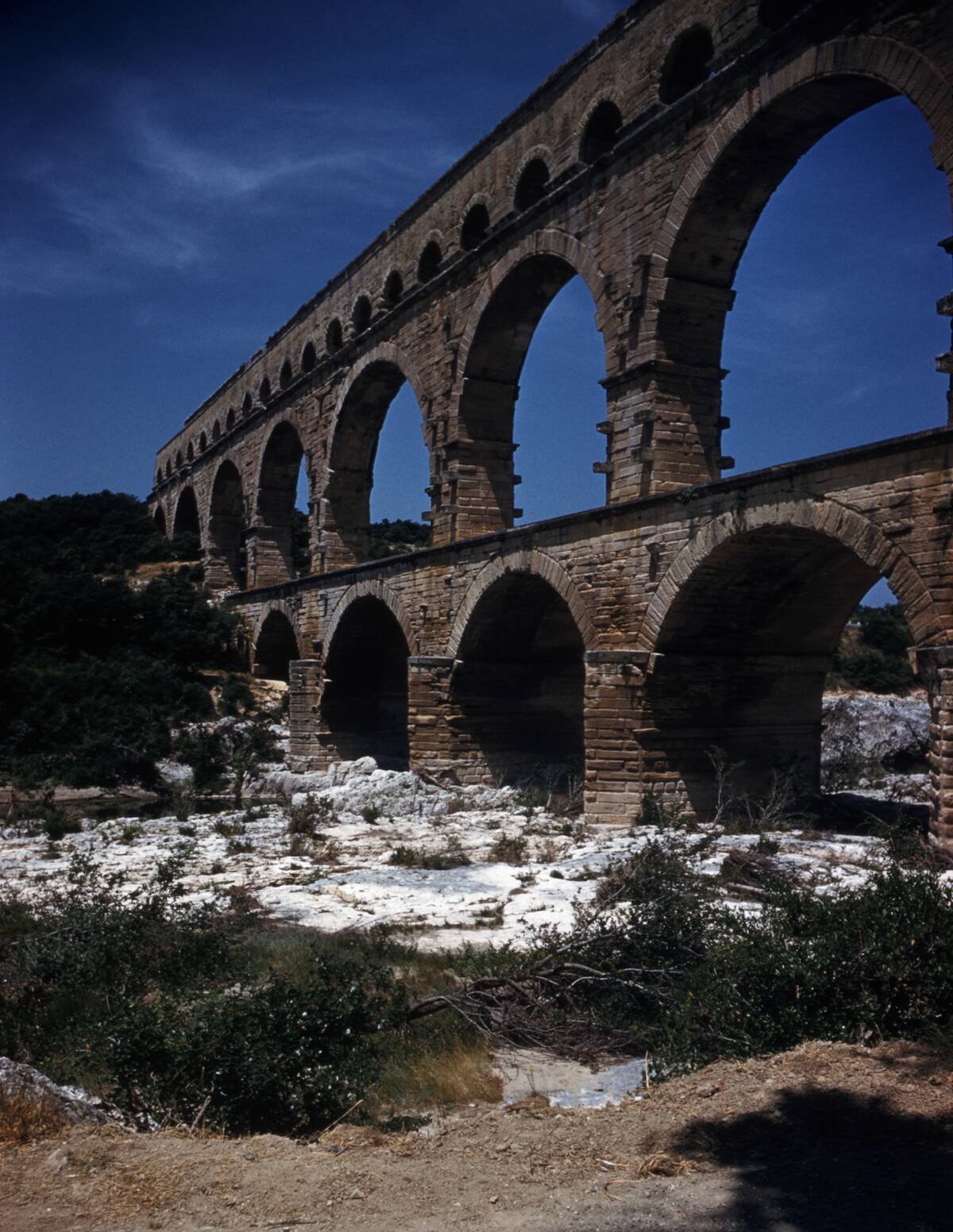 View of the Pont du Gard