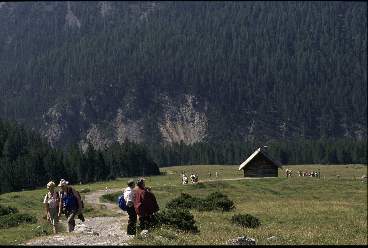 Wanderer im Nationalpark