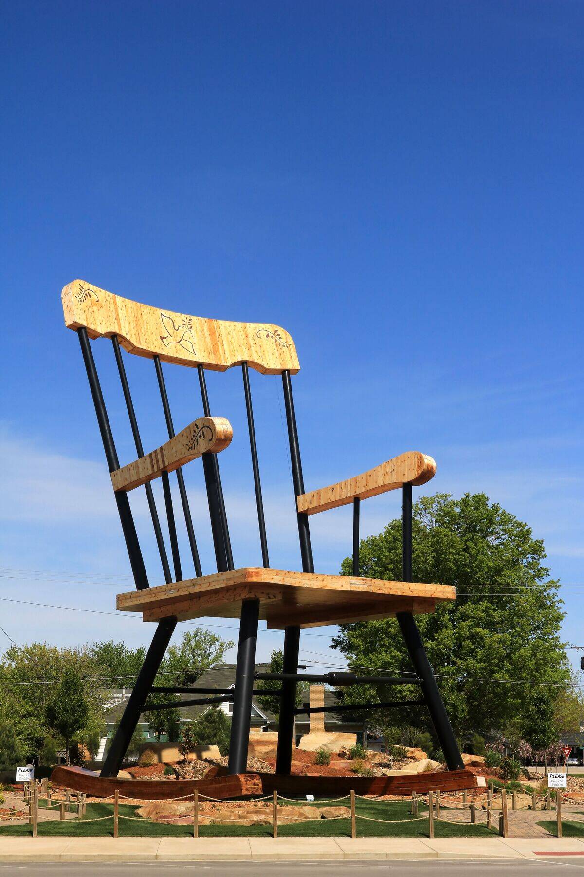 World’s largest rocking chair in downtown Casey Illinois