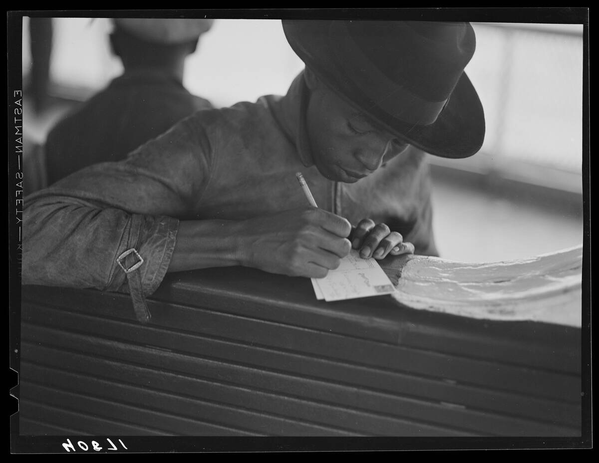 Writing A Postcard
